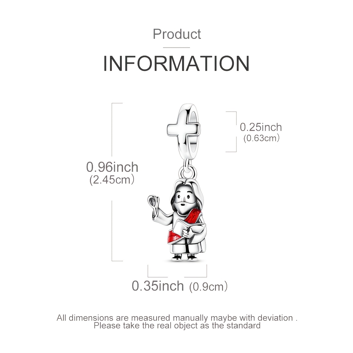 Silver Plated Preaching Charms for Bracelet Necklace Anklet
